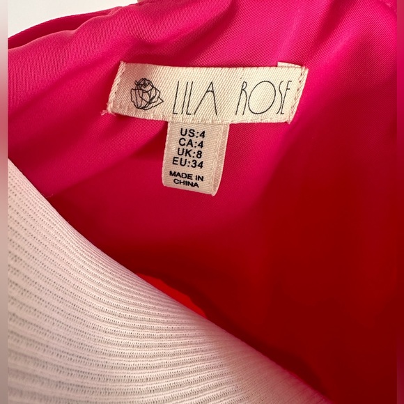 3/$15 Lila Rose Fuchsia Summer midi Dress - Picture 2 of 8